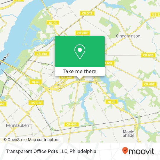 Mapa de Transparent Office Pdts LLC