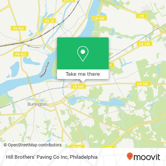 Mapa de Hill Brothers' Paving Co Inc