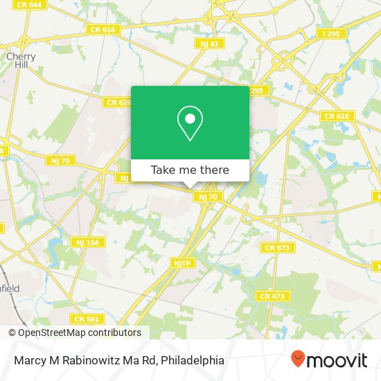 Marcy M Rabinowitz Ma Rd map