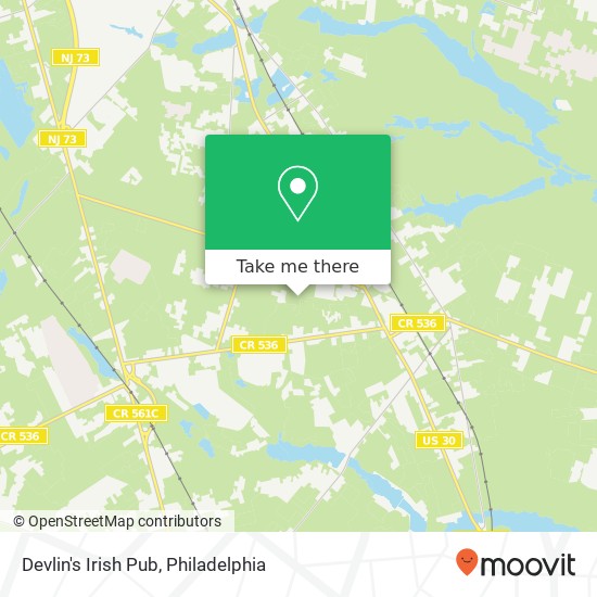 Mapa de Devlin's Irish Pub