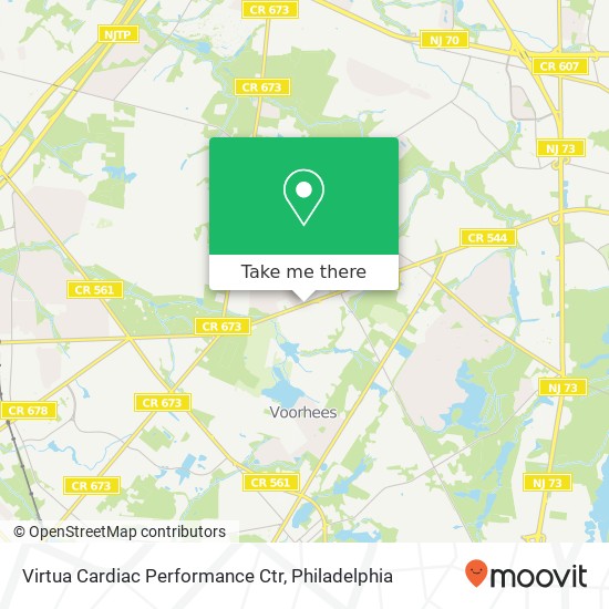 Virtua Cardiac Performance Ctr map