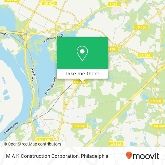 M A K Construction Corporation map