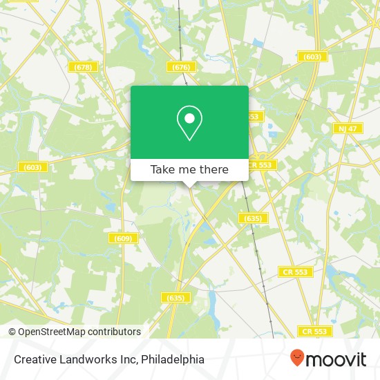 Creative Landworks Inc map