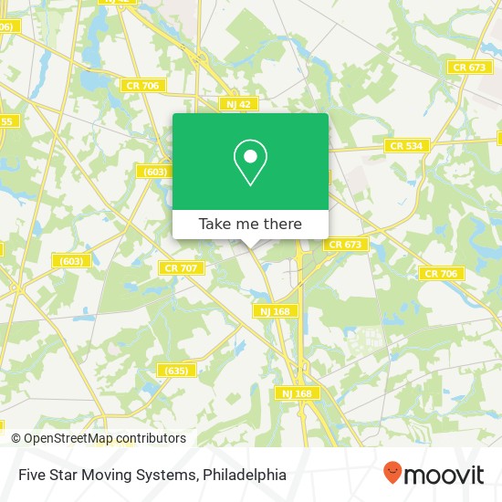 Mapa de Five Star Moving Systems