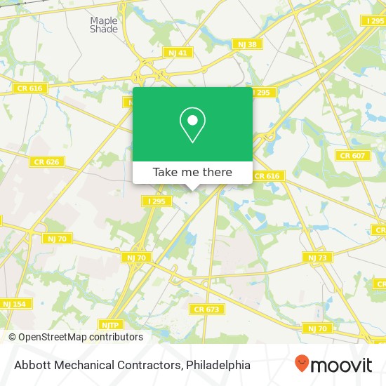 Abbott Mechanical Contractors map