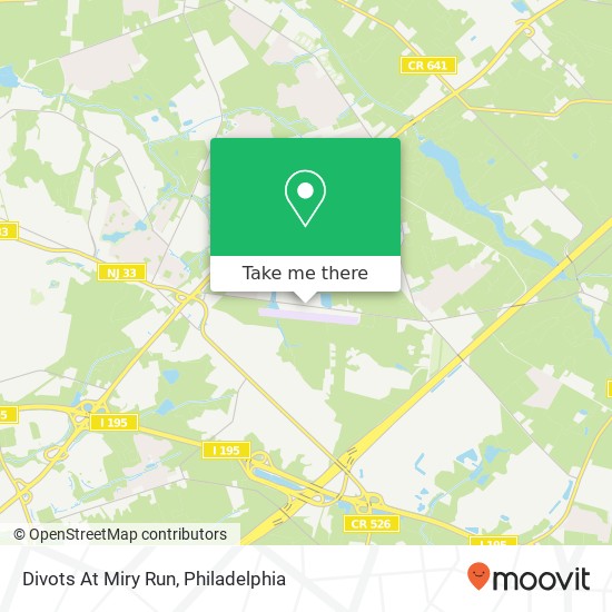 Divots At Miry Run map