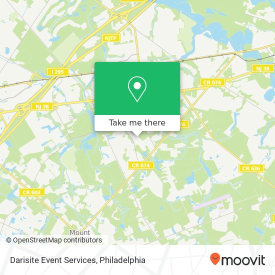 Darisite Event Services map