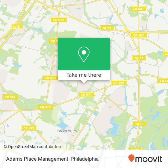 Adams Place Management map