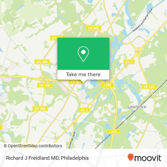 Mapa de Richard J Freidland MD