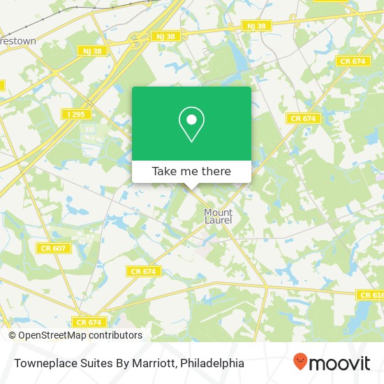 Mapa de Towneplace Suites By Marriott