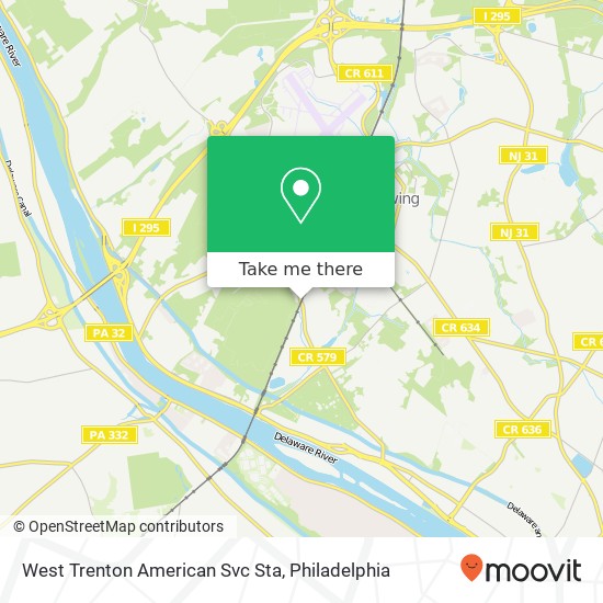 Mapa de West Trenton American Svc Sta