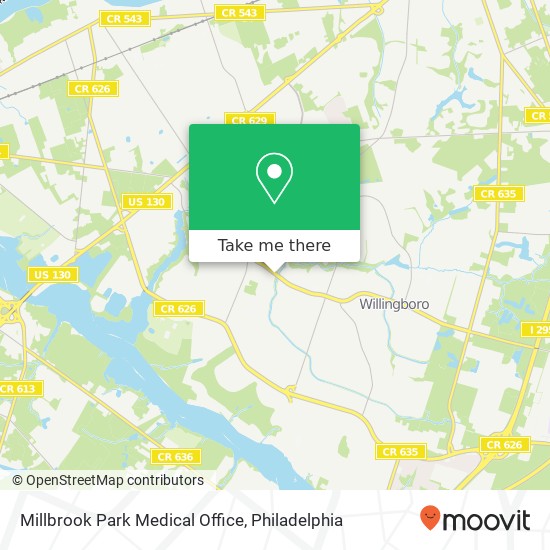 Millbrook Park Medical Office map