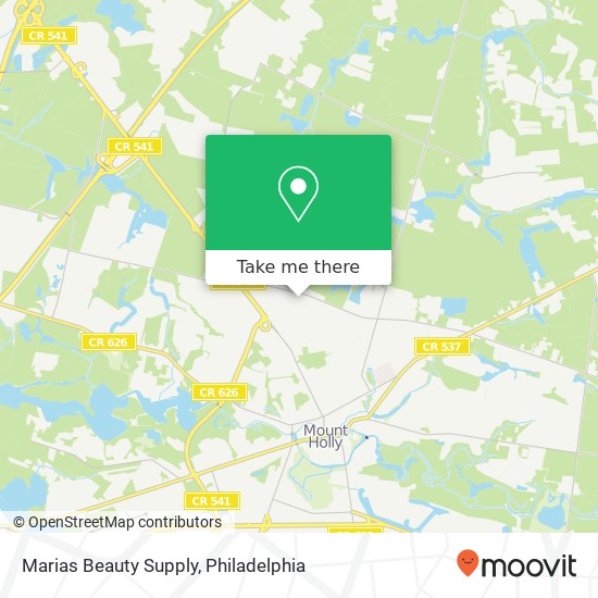 Mapa de Marias Beauty Supply