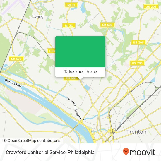 Crawford Janitorial Service map