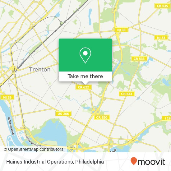Mapa de Haines Industrial Operations
