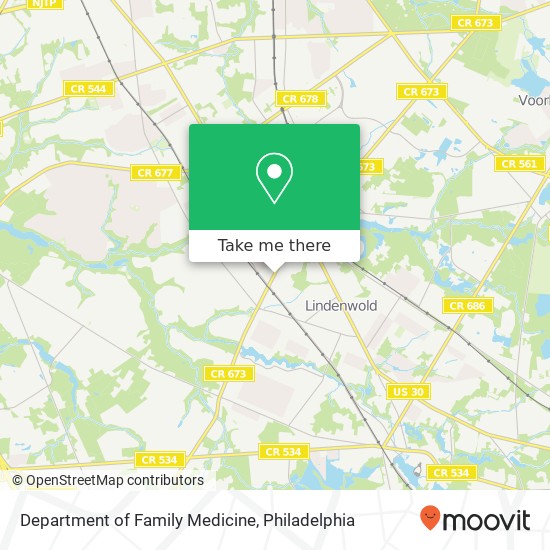 Department of Family Medicine map