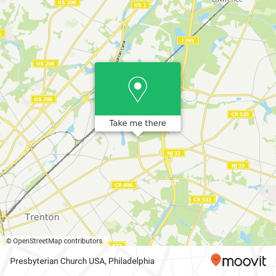 Mapa de Presbyterian Church USA