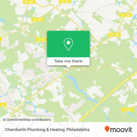 Chamberlin Plumbing & Heating map