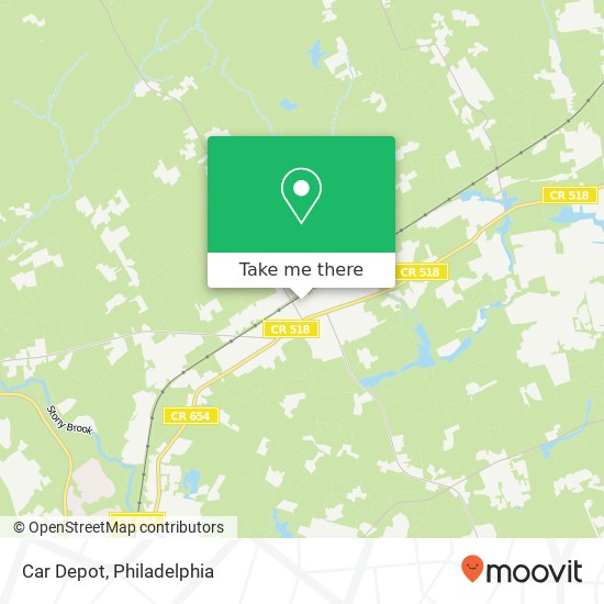 Car Depot map
