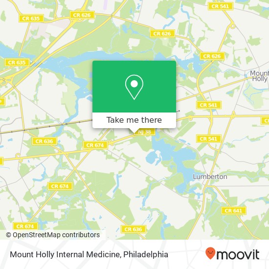 Mapa de Mount Holly Internal Medicine