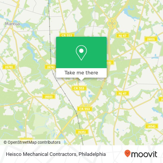 Heisco Mechanical Contractors map