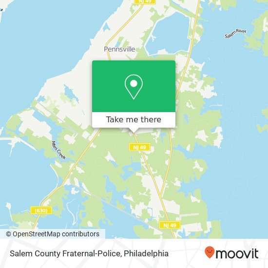 Salem County Fraternal-Police map