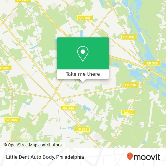 Little Dent Auto Body map