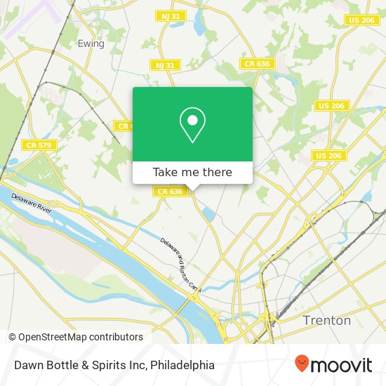 Mapa de Dawn Bottle & Spirits Inc