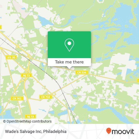 Wade's Salvage Inc map