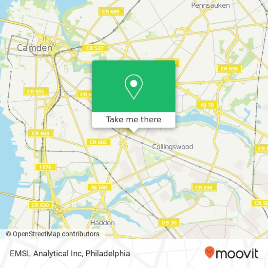 EMSL Analytical Inc map