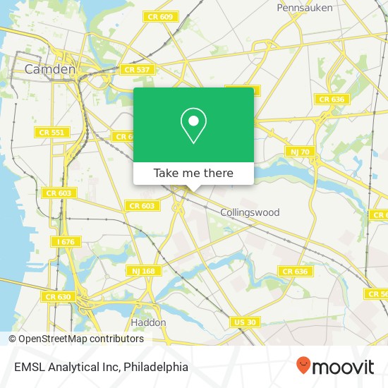 Mapa de EMSL Analytical Inc