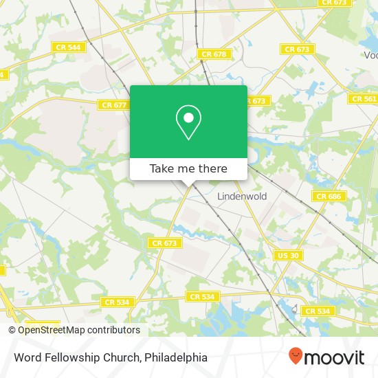 Mapa de Word Fellowship Church