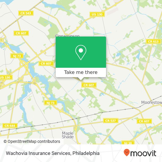 Wachovia Insurance Services map