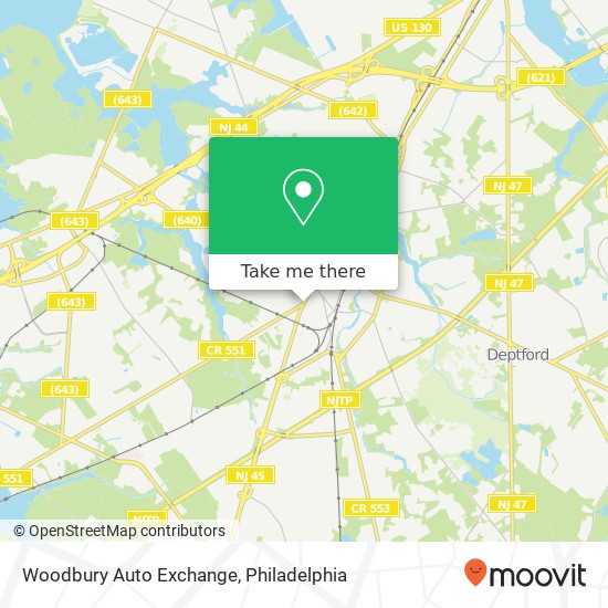 Mapa de Woodbury Auto Exchange