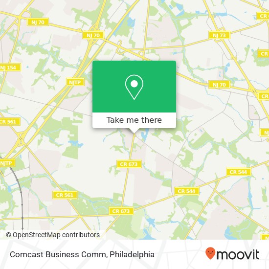 Comcast Business Comm map
