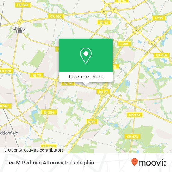 Lee M Perlman Attorney map