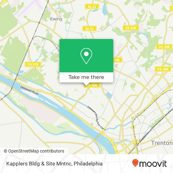 Kapplers Bldg & Site Mntnc map