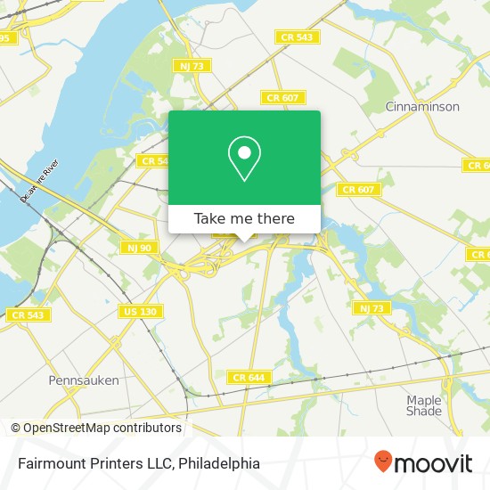 Fairmount Printers LLC map
