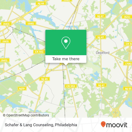 Mapa de Schafer & Lang Counseling