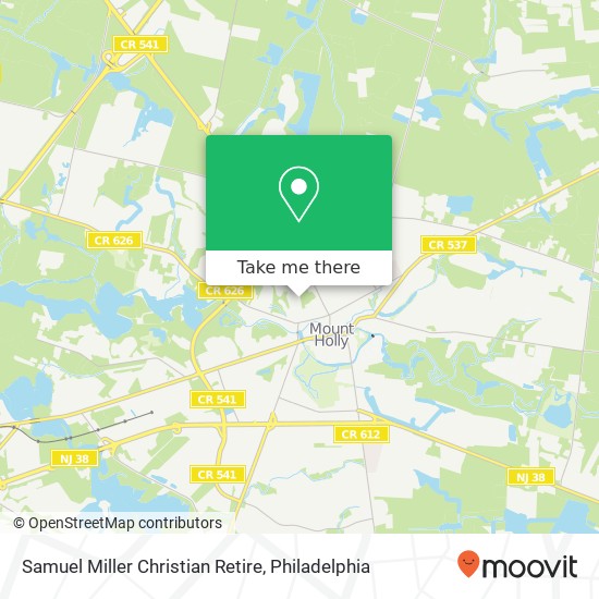 Samuel Miller Christian Retire map