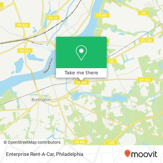 Mapa de Enterprise Rent-A-Car