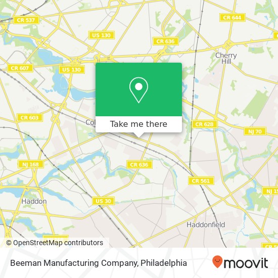 Mapa de Beeman Manufacturing Company