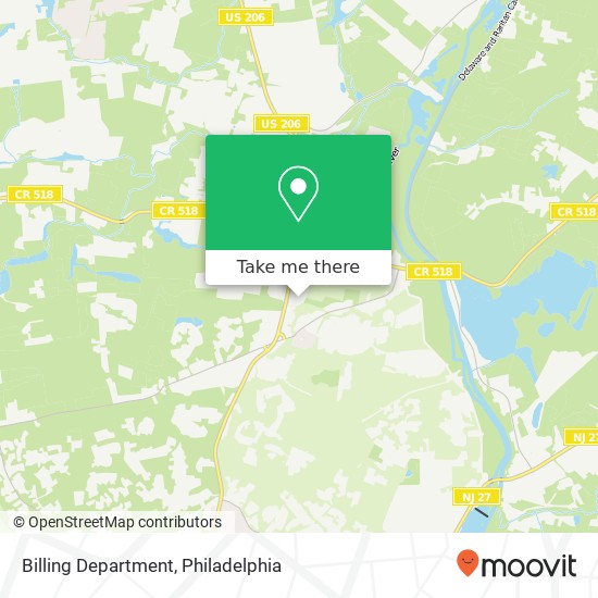 Billing Department map