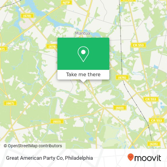 Mapa de Great American Party Co