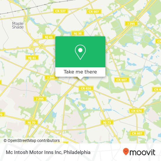 Mc Intosh Motor Inns Inc map