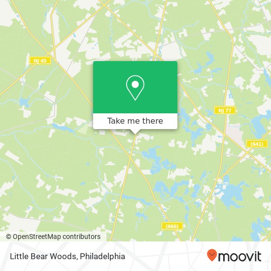 Little Bear Woods map