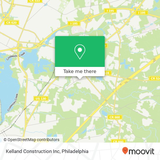 Kelland Construction Inc map