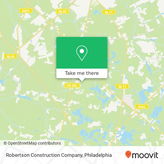 Robertson Construction Company map