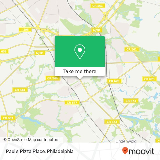 Paul's Pizza Place map