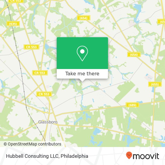 Hubbell Consulting LLC map